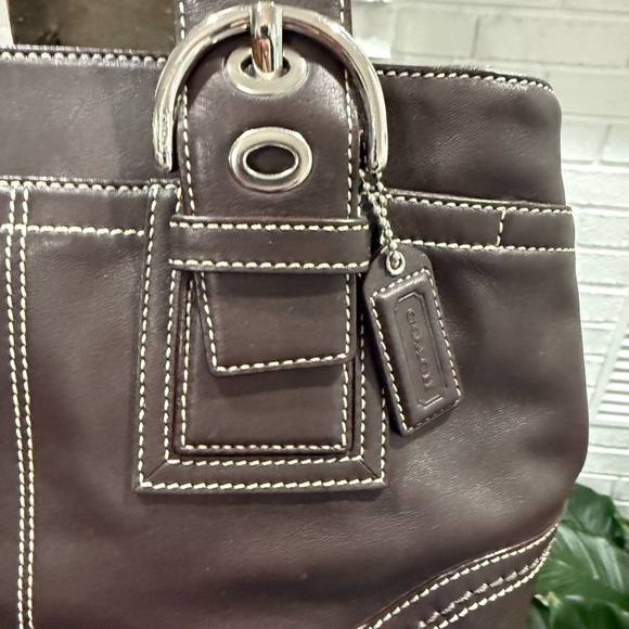 Coach SoHo Brown Leather Handbag EUC Ret $398 - Picture 3 of 9